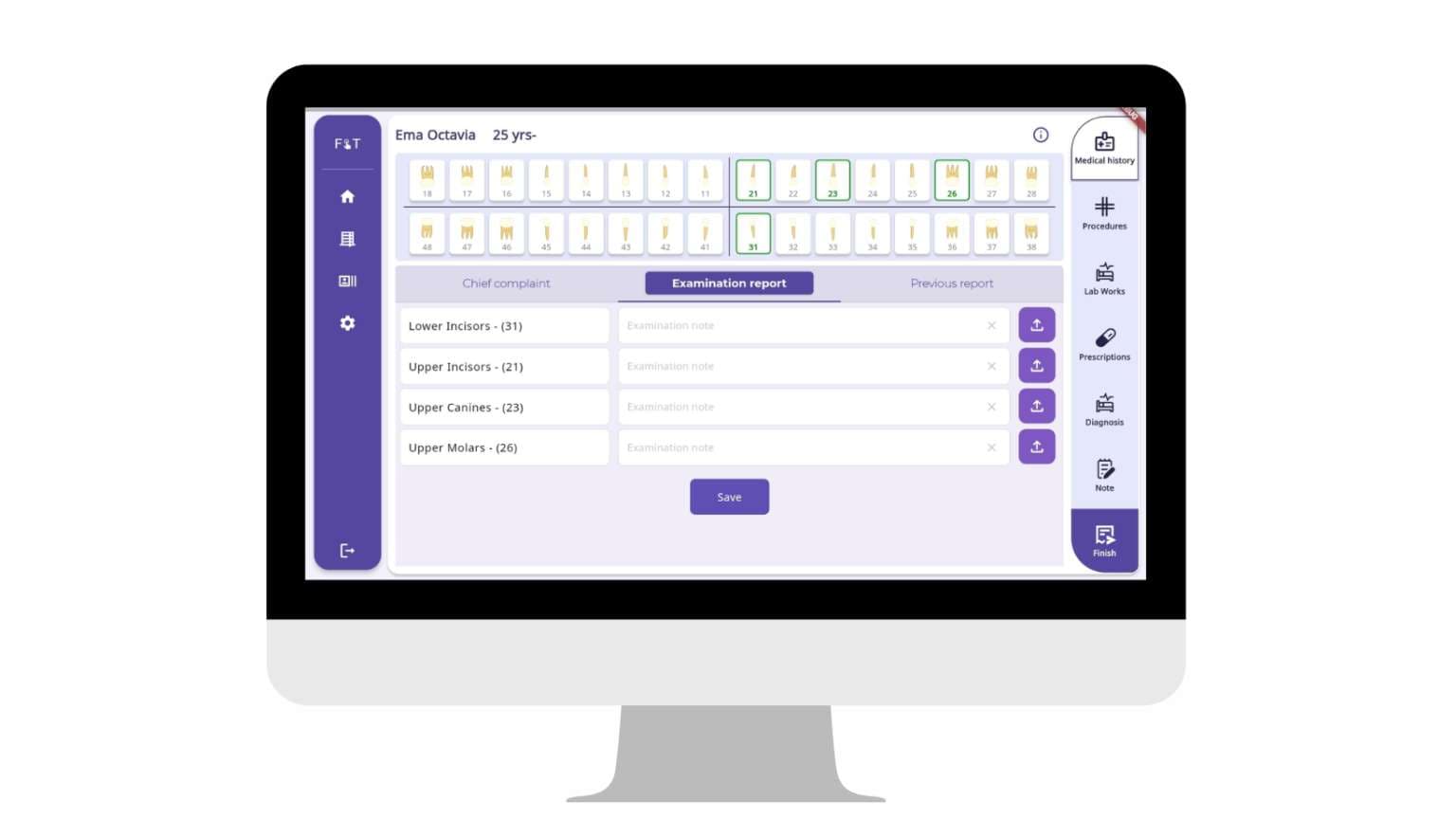 Dental lab ordering system interface