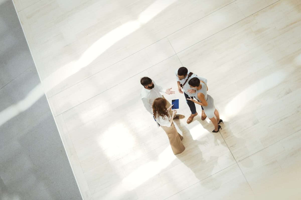 Mobile device and laptop showing multi-device connectivity