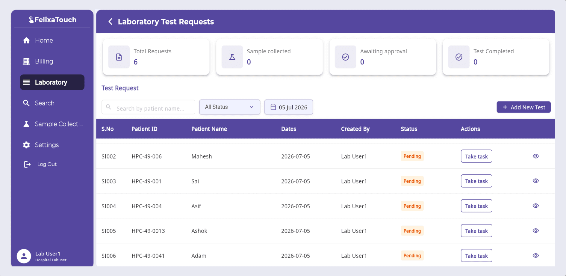 From Sample Collection to Digital Reports: Complete Laboratory Management with FelixaTouch